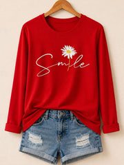 Smile Daisy - Flora Cotton Long Sleeve Tee