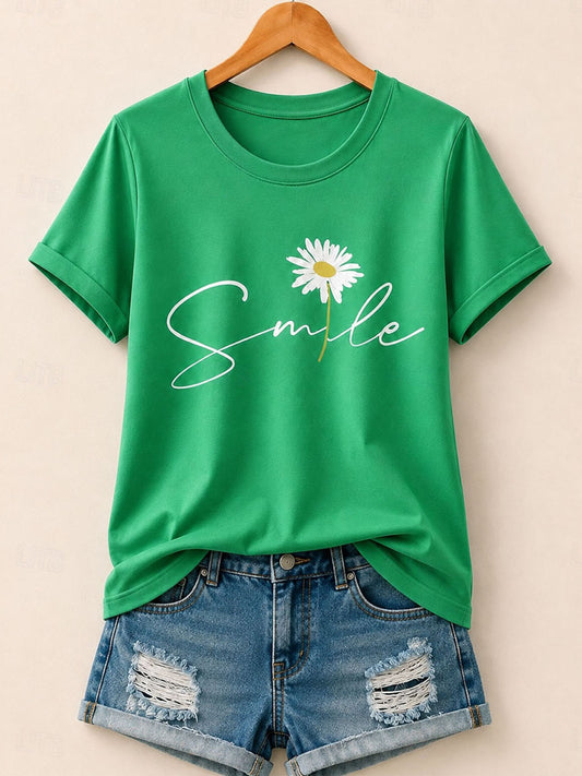 Smile Daisy - Flora Cotton Tee