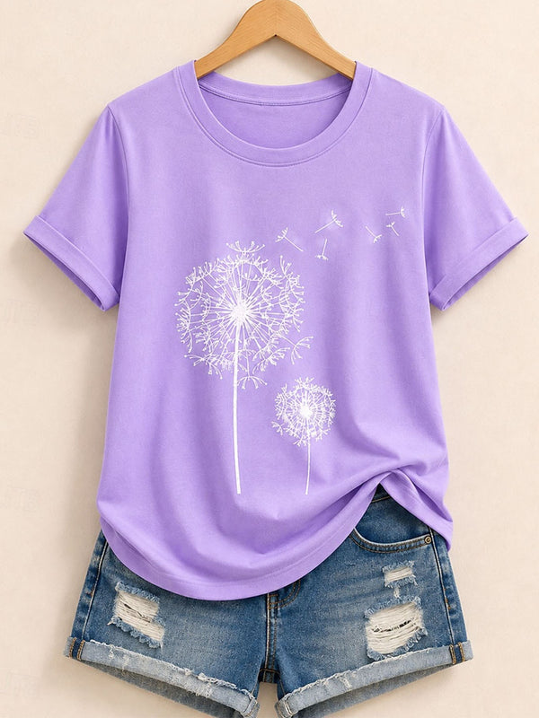 Dandelions In The Wind - Life Stories Cotton Tee
