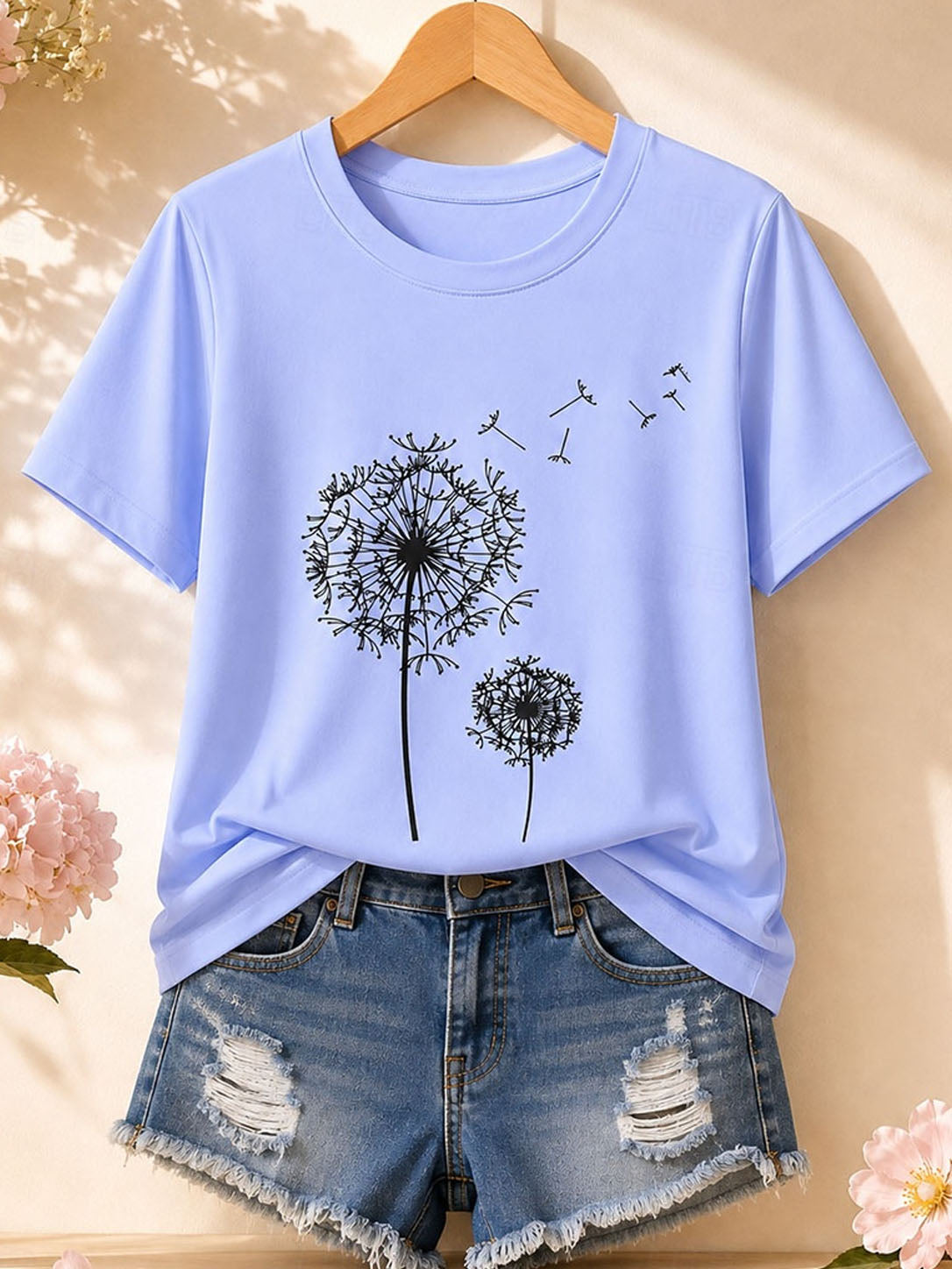 Naturgarten-Story – Botanisches Baumwoll-T-Shirt