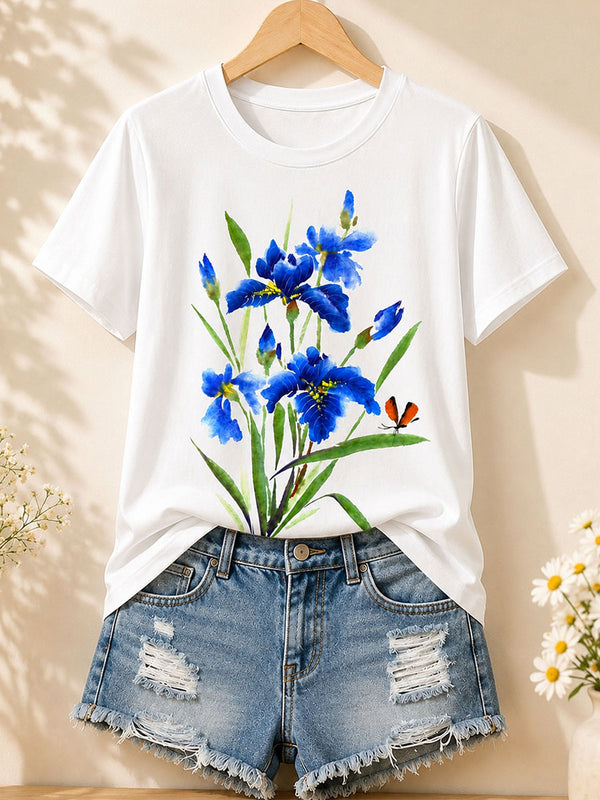 Iris Garden - Flora Cotton Tee