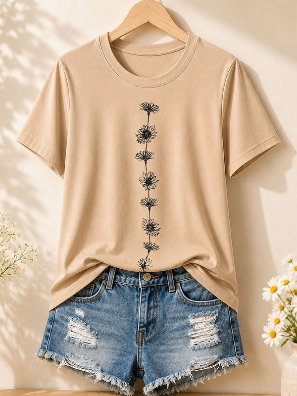 Vertical Daisy Garden - Flora Cotton Tee