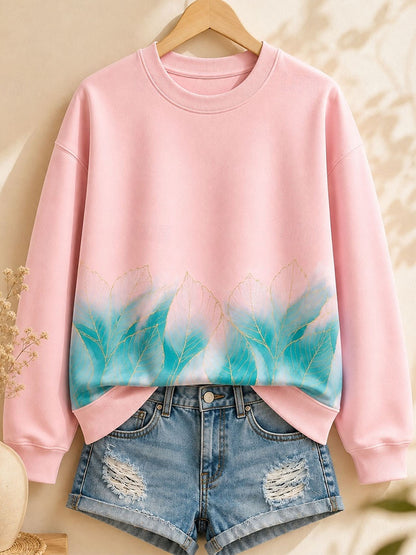 Garten-Erinnerungen in Pastell - Botanisches Baumwoll-Sweatshirt