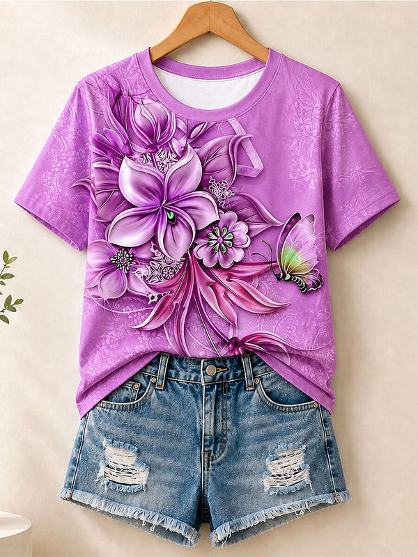 Magnolia Bouquet - Flora Cotton Tee