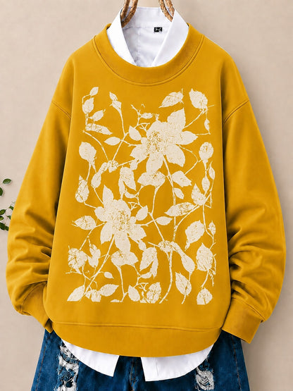 Botanical Flower Silhouette women's sweatshirts - product image 4