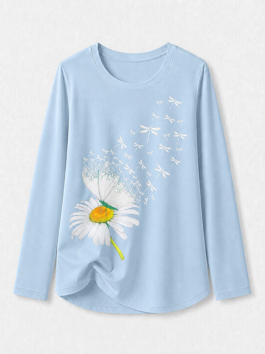 Multicolor Classic Cotton Tee in Blue