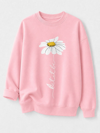 Floral Garden Story – Botanisches Baumwoll-Sweatshirt
