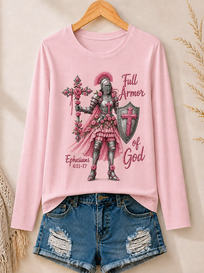 Full Armor Of God With Warrior And Flowers women's t-shirts - product image 8