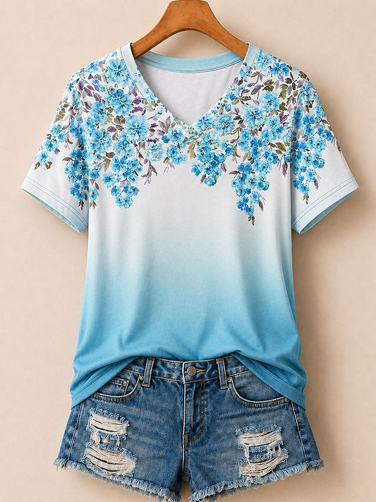 Artistic Botanical Panel - Life Stories Cotton Tee