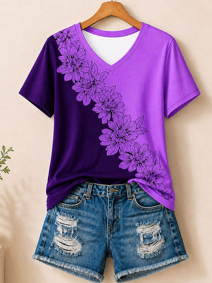 Vintage Botanical Panel - Life Stories Cotton Tee