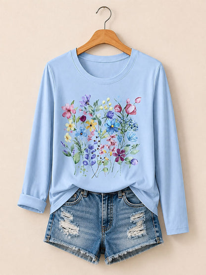 Classic Cotton Tee in Blue