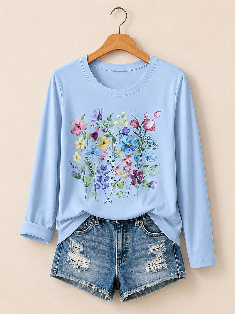 Garden Story - Botanisches Langarmshirt