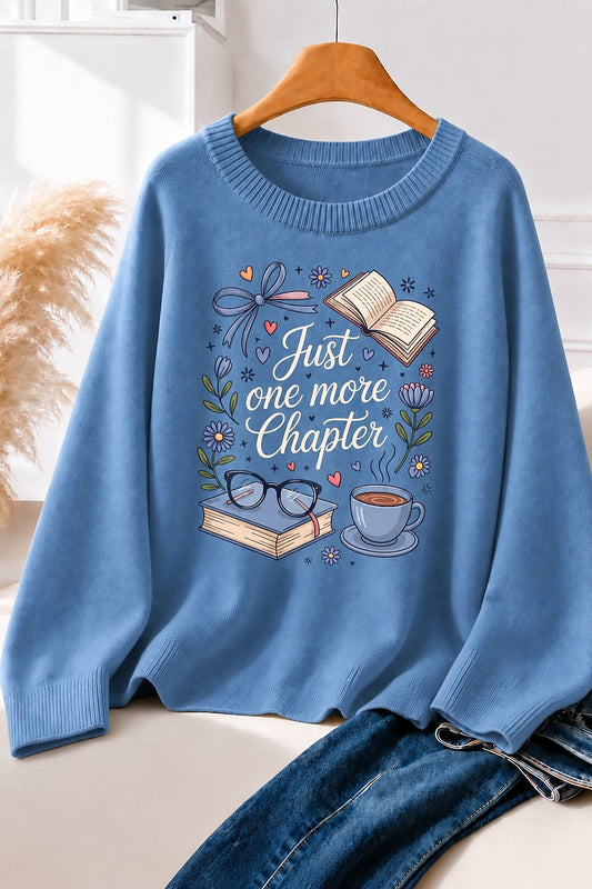Just One More Chapter With Books And Flowers women's sweatshirts - product image 2