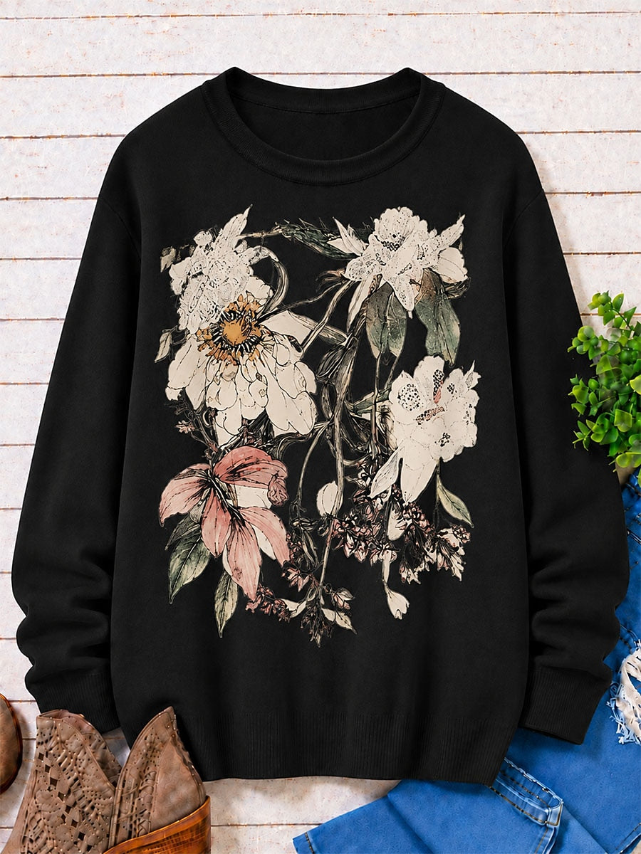 Vintage Blossoms With Butterfly women's sweatshirts - product image 4