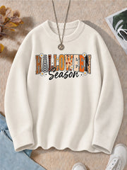 Decorative Lettering With Floral Accents - Life Stories Cotton Blend Sweaters