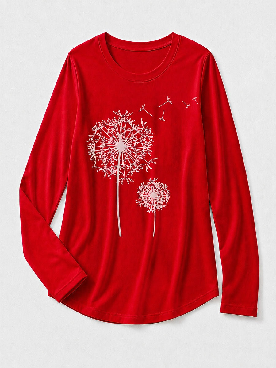 Multicolor Cotton Tee in Blue