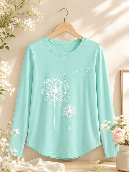 Multicolor Cotton Tee in Blue