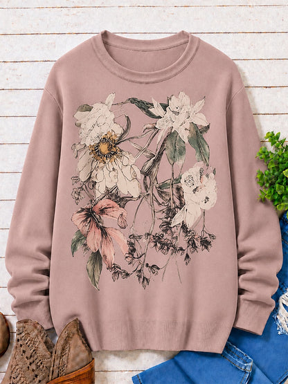 Vintage Blossoms With Butterfly women's sweatshirts - product image 3