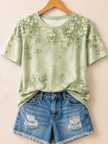 Decorative Wildflowers - Life Stories Cotton Tee