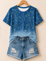 Delicate Wildflower Meadow - Life Stories Cotton Tee