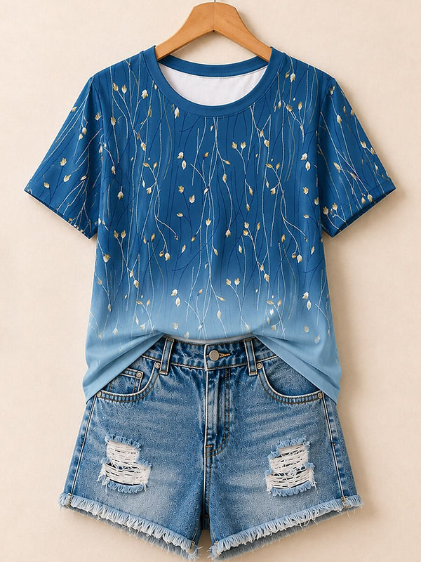 Delicate Wildflower Meadow - Life Stories Cotton Tee