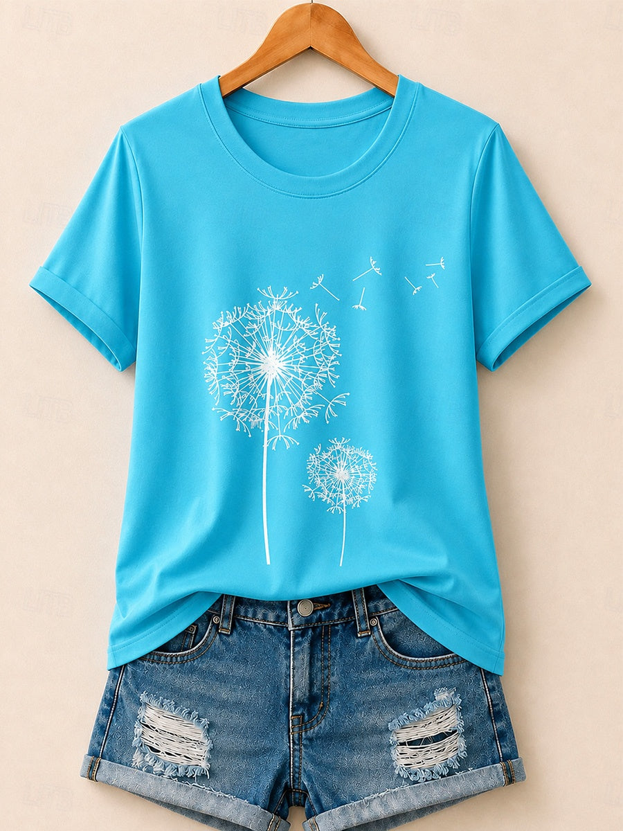 Dandelions In The Wind - Life Stories Cotton Tee