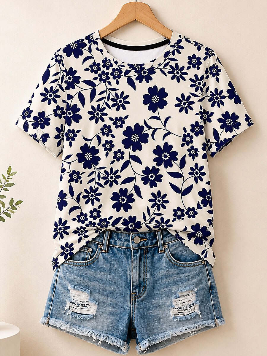 Modern Wildflower Story - Life Stories Cotton Tee