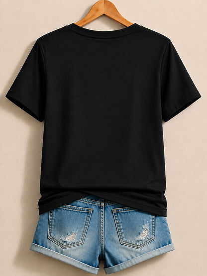 Promoted From Bestie To Auntie With Wildflowers - Life Stories Cotton Tee