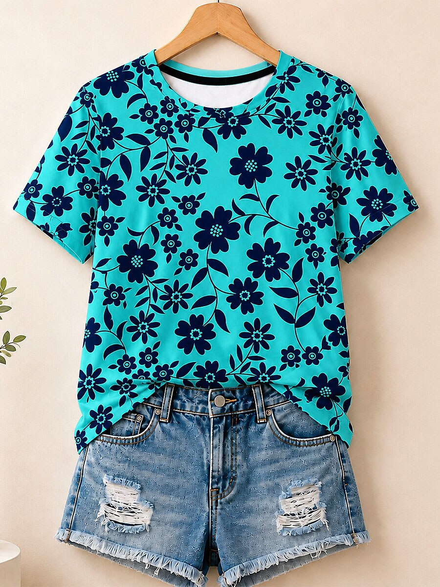 Modern Wildflower Story - Life Stories Cotton Tee
