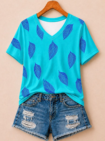 Geometric Botanical Panel - Life Stories Cotton Tee