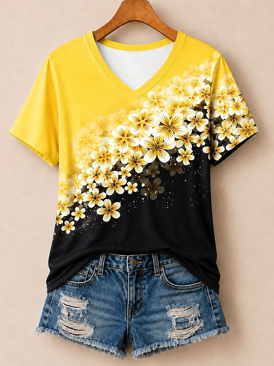 Cherry Blossom Garden - Flora Cotton Tee