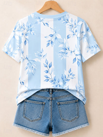 Botanical Leaf Branches - Life Stories Cotton Tee