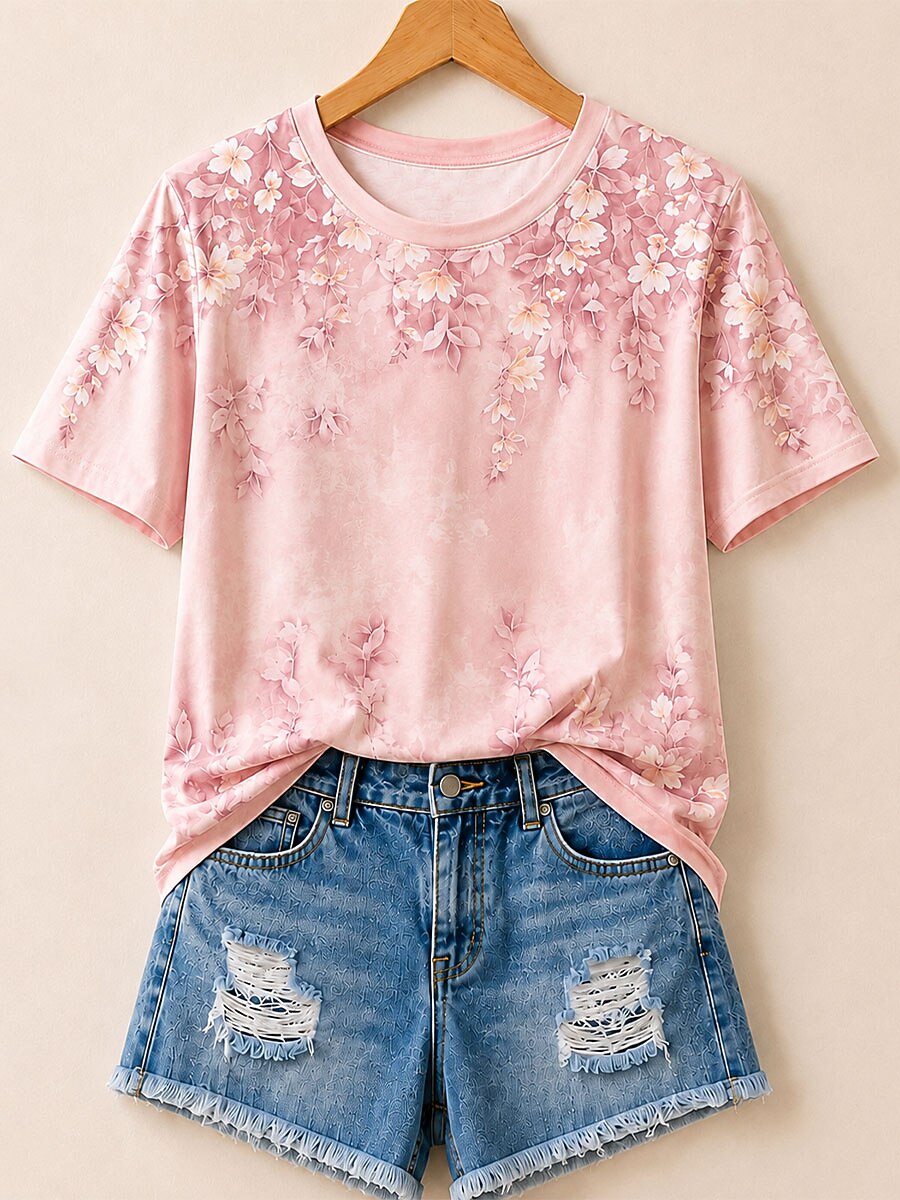 Decorative Wildflowers - Life Stories Cotton Tee