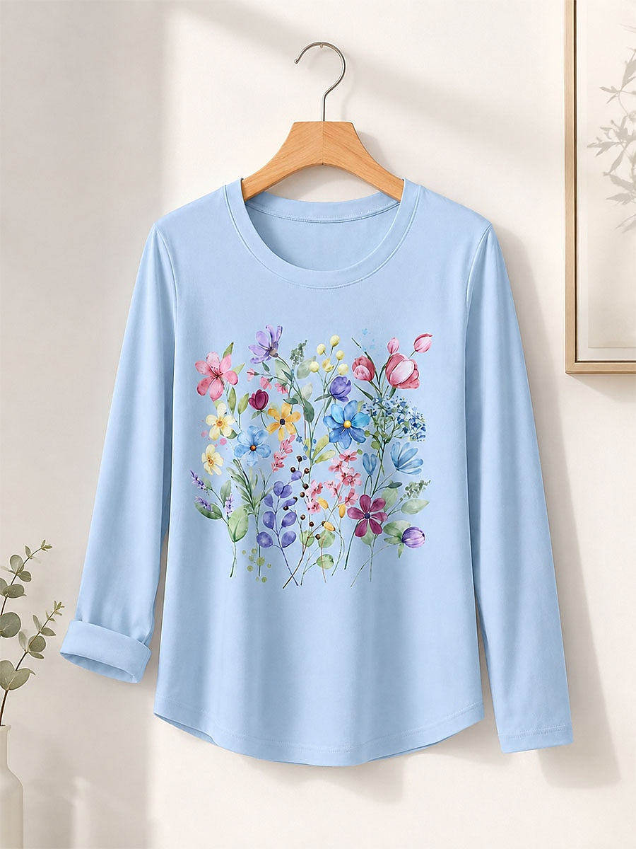 Classic Cotton Tee in Blue