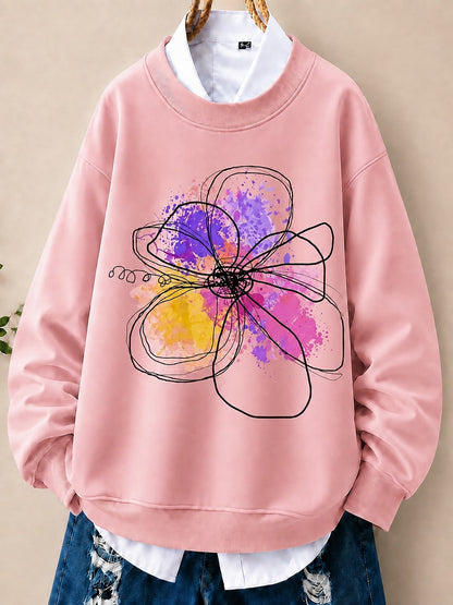 Abstract Watercolor Blossom women's sweatshirts - product image 1