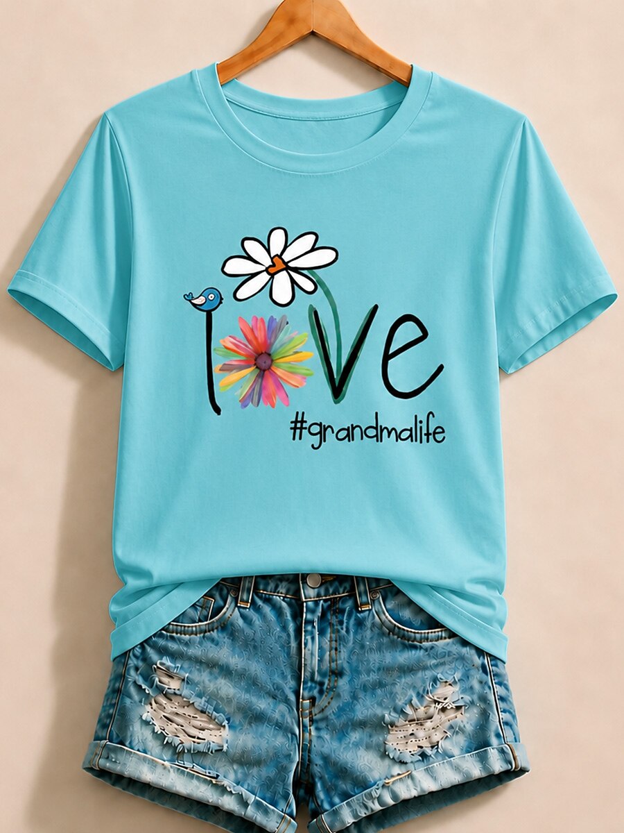 Wildflower Graphic Print - Flora Cotton Tee