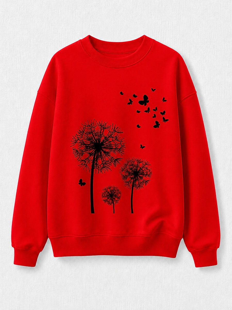 Multicolor Floral Sweatshirt in Blue