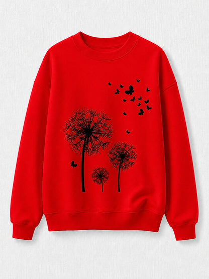 Multicolor Floral Sweatshirt in Blue