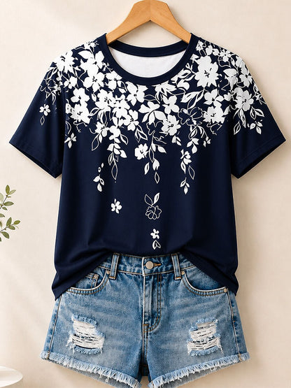 Dramatic Floral Bouquet - Flora Cotton Tee