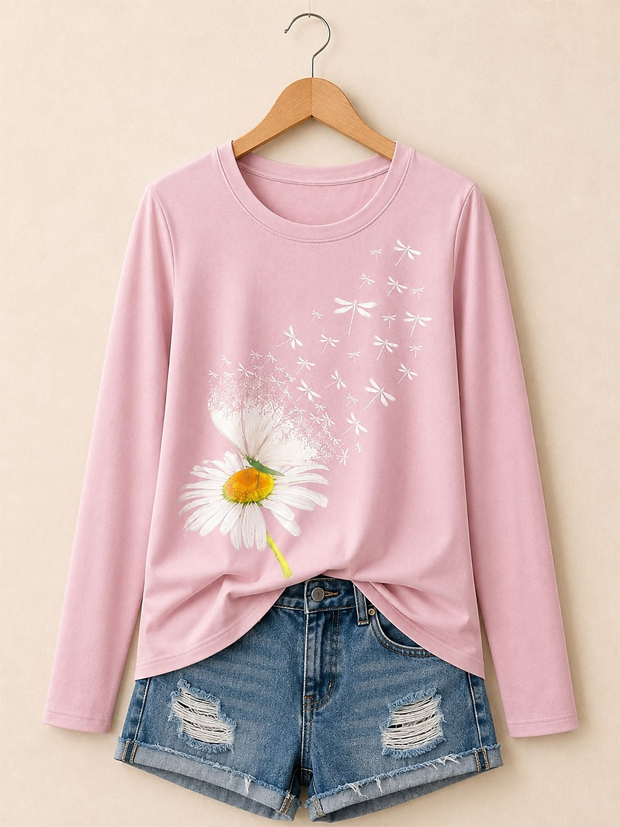 Multicolor Classic Cotton Tee in Blue