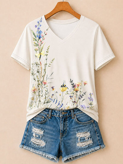 Musical Garden Botanicals - Life Stories Cotton Tee