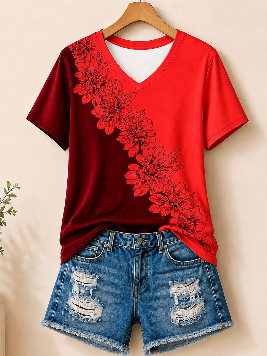 Vintage Botanical Panel - Life Stories Cotton Tee