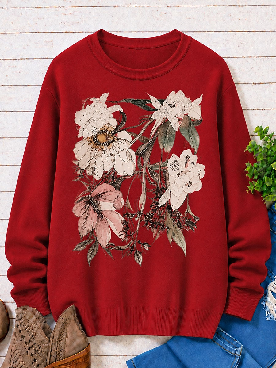 Vintage Blossoms With Butterfly women's sweatshirts - product image 5