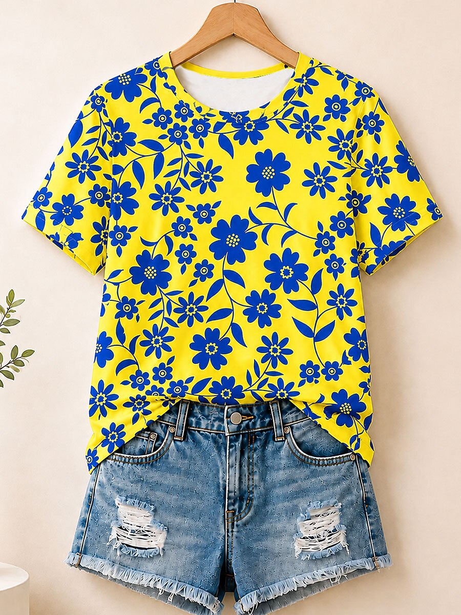 Modern Wildflower Story - Life Stories Cotton Tee