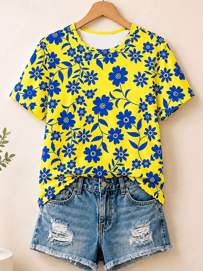 Modern Wildflower Story - Life Stories Cotton Tee