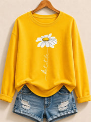 Floral Garden Story – Botanisches Baumwoll-Sweatshirt