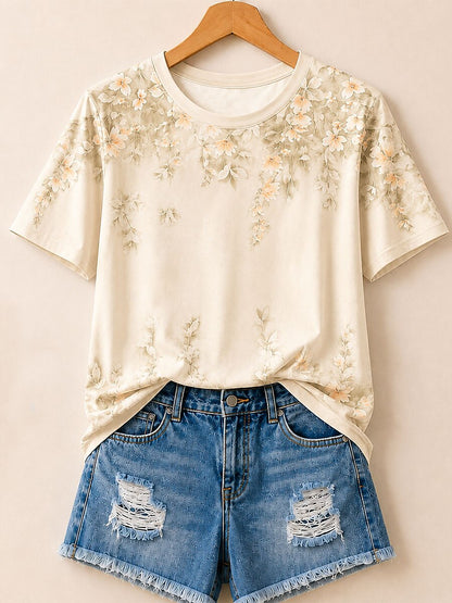Decorative Wildflowers - Life Stories Cotton Tee