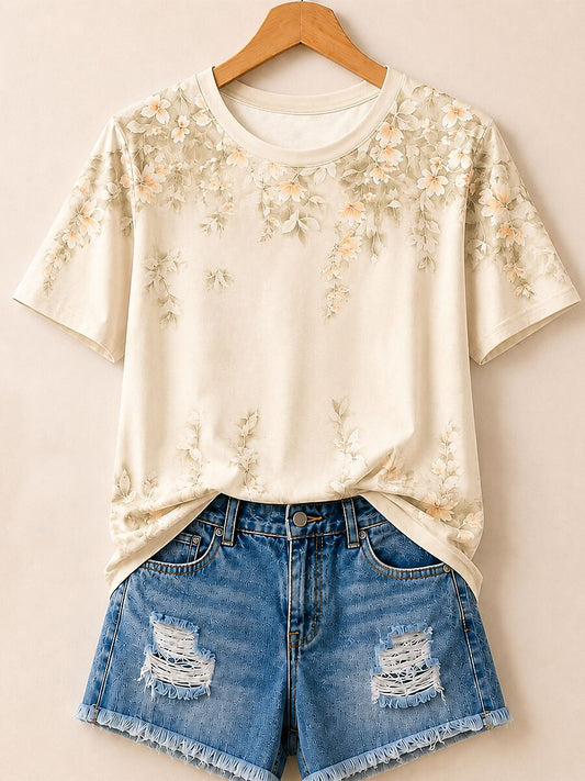 Decorative Wildflowers - Life Stories Cotton Tee