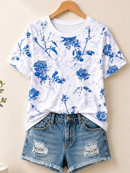 Vintage Wildflower Bouquet - Life Stories Cotton Tee