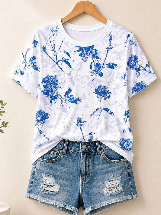 Vintage Wildflower Bouquet - Life Stories Cotton Tee